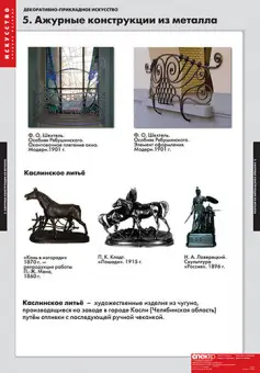 Декоративно-прикладное искусство, 6 таблиц