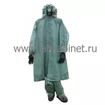 Защитный костюм ОЗК (плащ ОП-1, защитные чулки, перчатки, сумка) ткань УНКЛ