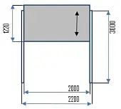 Колонная доска  (Подходит для комплектации с настенной ЖК-панелью)
